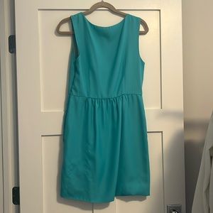 Jcrew turquoise blue dress